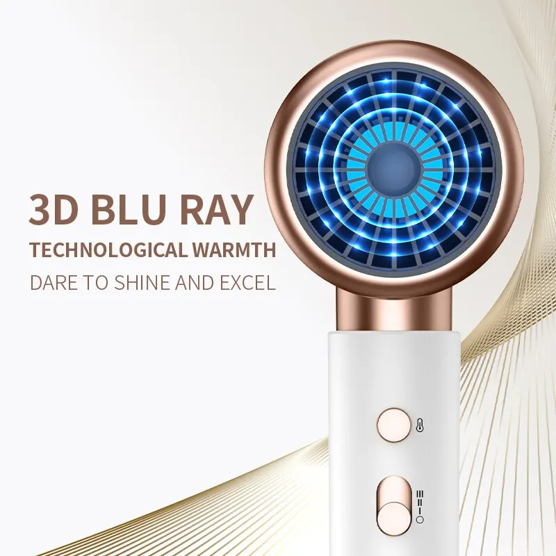 Electric Hair Dryer High-Speed Electric Turbine Airflow Low Noise Constant Temperature & Quick Drying Hair Dryer For Home Salons 4