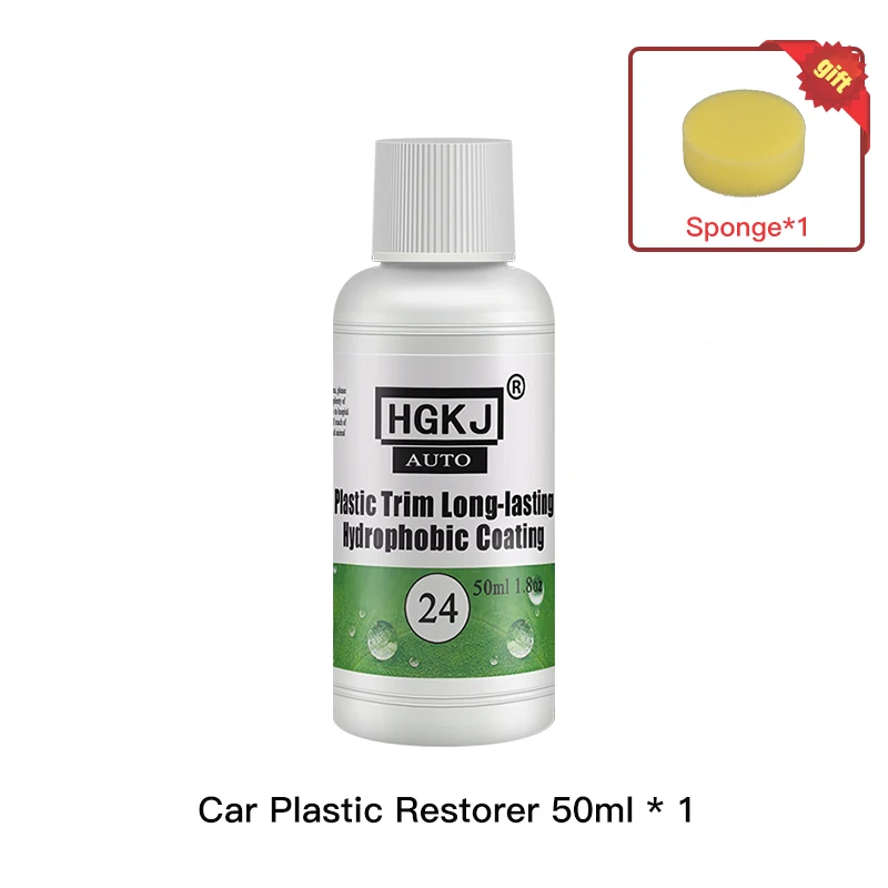 Hgkj 24 Plastic Restorer Black Shine Brighten Instrument Panel Hydrophobic  Liquid Plastic Restorer Polish Long-Lasting Protects - AliExpress