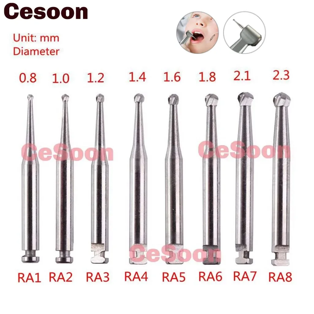 5PcsBoxDentalTungstenCarbideBurDrillRABursLowSpeedDentist