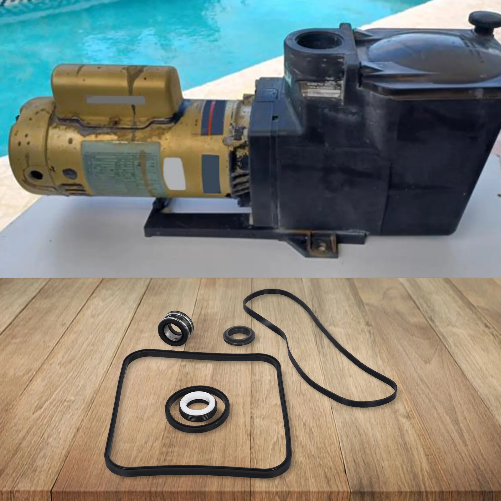 Rubber Pool Pump O-Ring Seal Repair Kit For Hayward For Super Pump Seal Kit Repair SP2600 SP1600 Pool Cleaning Tools,pool pump seal kit repair