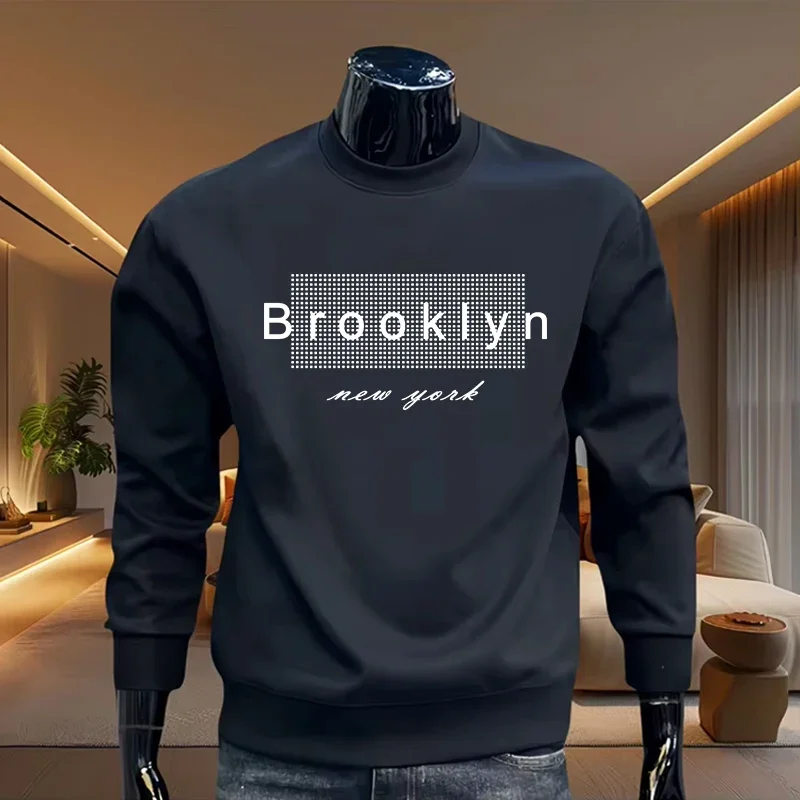 2026 Herren-Sweatshirt, urban, lässig, modisch, O-Ausschnitt, Langarm-Pullover, hochwertig, Frühling, Herbst, Zuhause, Outdoor, Komfort, warme Hoodies