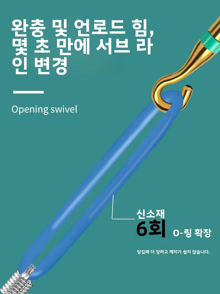 낚시 장비 강력한 인장력 8자형 링 커넥터 오픈형 O 링 낚시 액세서리 변형 하중 지지