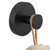Suction Cup Hooks For Shower, Bathroom, Hanging Towels, Robe, Loofah, Mounting On Glass Shower Doors, Tile, Mirrors, Matte Black 4