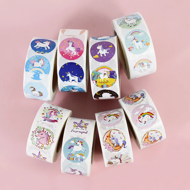 

1pc Cartoon Unicorn Stickers Children's Reward Stickers Teachers Encourage Students Stickers Gift Party Decorations Supplies