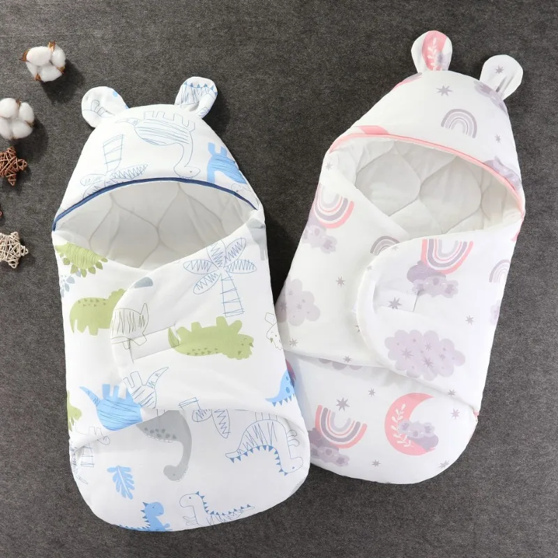 Baby Swaddle Blanket Soft Plush Essential Infants Receiving Swaddling Wrap Newborn Toddler Boy Accessories Baby in Autumn Winter