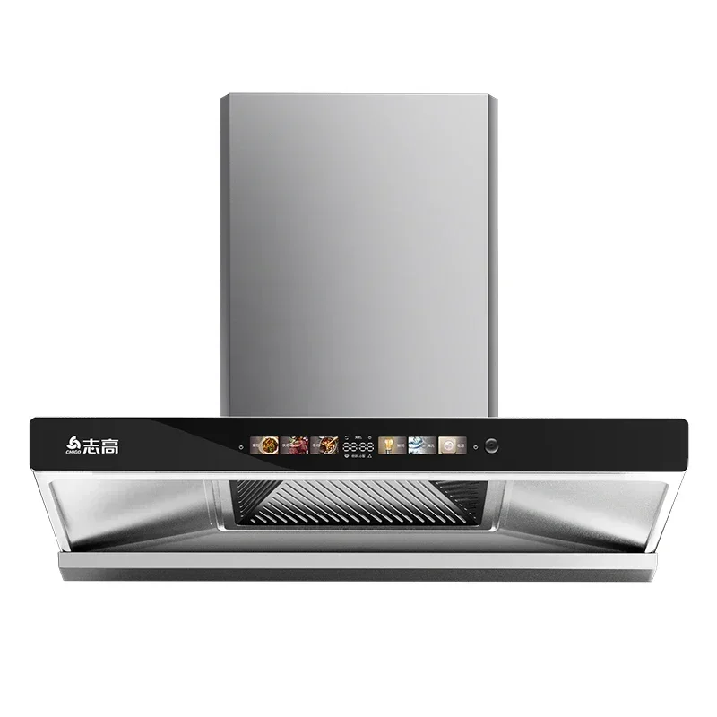 Household kitchen top suction range hood T-type large suction oil suction machine with automatic cleaning 3