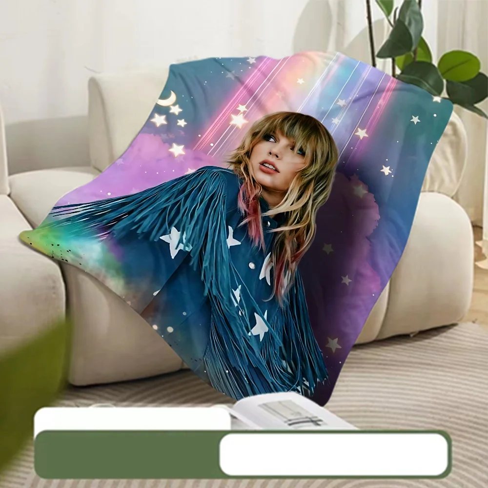 Printed Blanket Picnic Blanket Singer T-Taylors Warm Blanket Soft and Comfortable S-Swifts Home Travel Birthday Gift 6