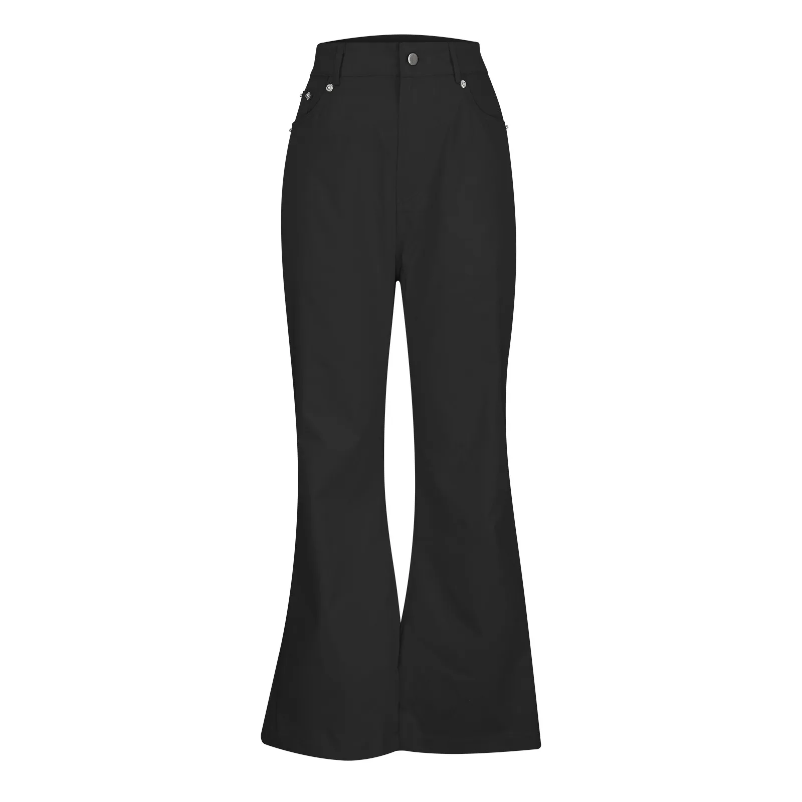 Male Flare Pants Autumn New Fashion Casual Solid Color Pocket Suit Pant Bell Bottoms Casual Stretch Vintage Trousers Men