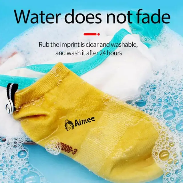 Children's Name Seal No Support Custom Student's Name Stamp Kindergarten Clothes Waterproof Name Sticker Stamp Birthday Gift 3