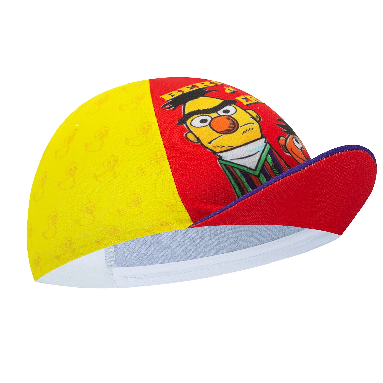 New Cartoon Men&Women Blue&Red&Yellow Cycling Caps Funny Summer Breathable Quick Dry Bicycle Hats 6 Style 5