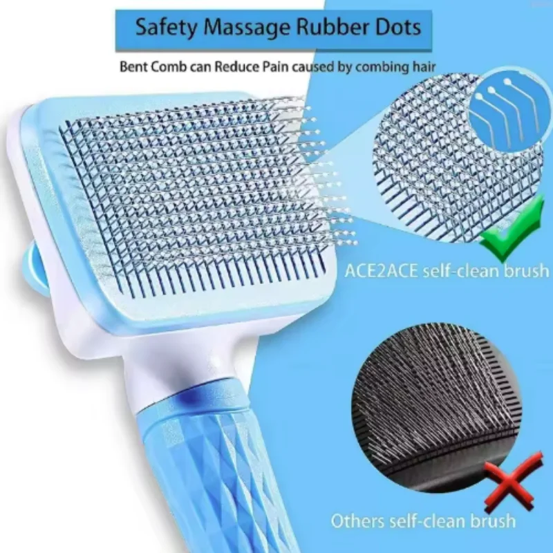 Self-Cleaning Pet Grooming Comb 6