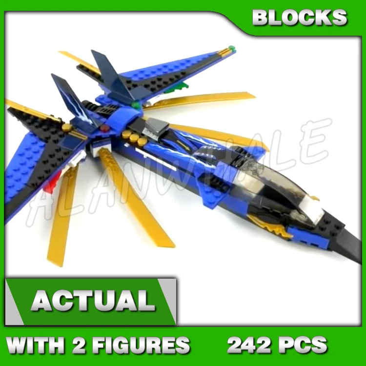 

242pcs Shinobi Jay's Storm Fighter Golden Fangpyre Staff Snake 9756 Building Block Toys Compatible Kids Brick