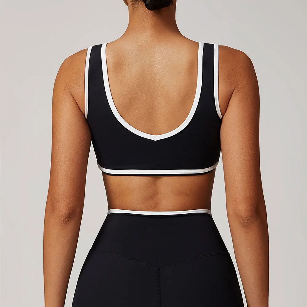 Color Block Push-Up Sports Bra 5