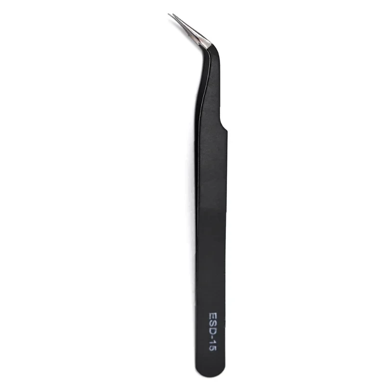 Precision Tweezers 6PCS Precision Tweezers Set ESD Anti Static Stainless Steel Tweezers Repair Tools for Electronics Repair Soldering Craft