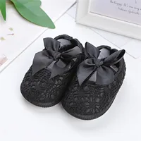 Summer Princess Ribbon Bow Toddler Shoes For Baby Girls Hollow Out Crochet Prewalker Cartoon First Walker Shoes Zapatillas NiñO 4