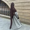 Eid Khimar Muslim Women Large Hijab Scarf Islam Clothing Ramadan Dubai Turkey Niqab Prayer Garment Long Hijabs Veil Headdress