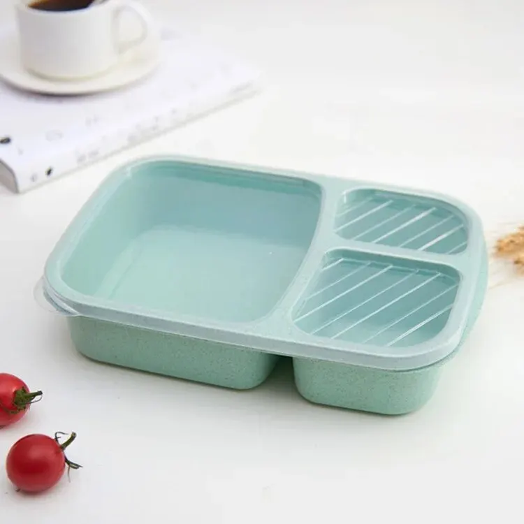 Bento Lunch Box Separate Lunch Box Portable Bento Box Lunchbox Leakproof Food Container Microwave Oven Dinnerware for Kids School Adult Office