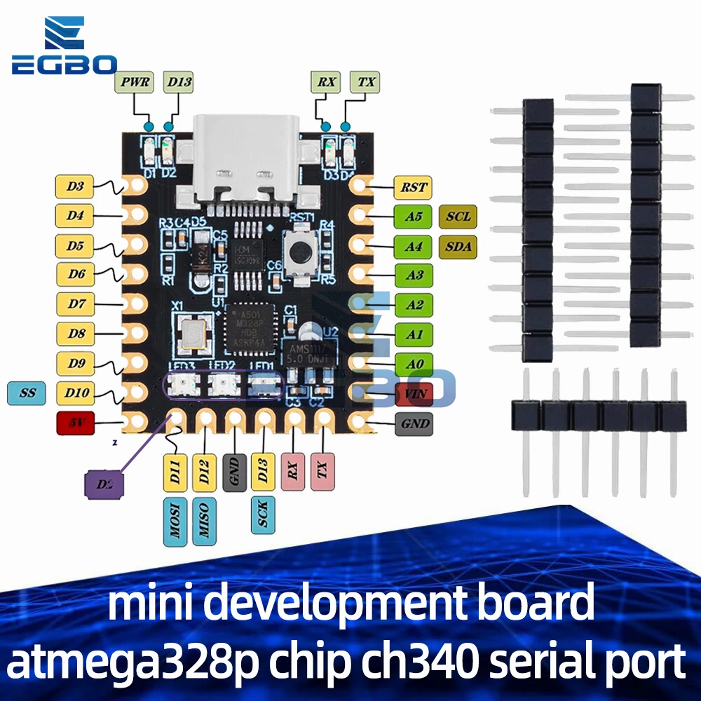 For-arduino-nano-mini-ultra-small-typec-development-board-atmega328p ...