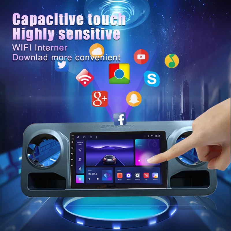 thumbnail image 2 of 2 Din Carplay Android 12 Car Radio Multimedia Video Player For Benz Sprinter 907 910 2018 - 2022 Navigation GPS 4G Head Unit 2 of 13