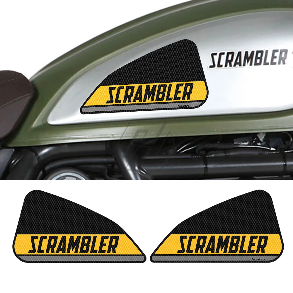 For Ducati SCRAMBLER 800 Classic 2015-2016 Motorcycle Anti slip Tank Pad 3M Side Gas Knee Grip Traction Pads Protector Sticker