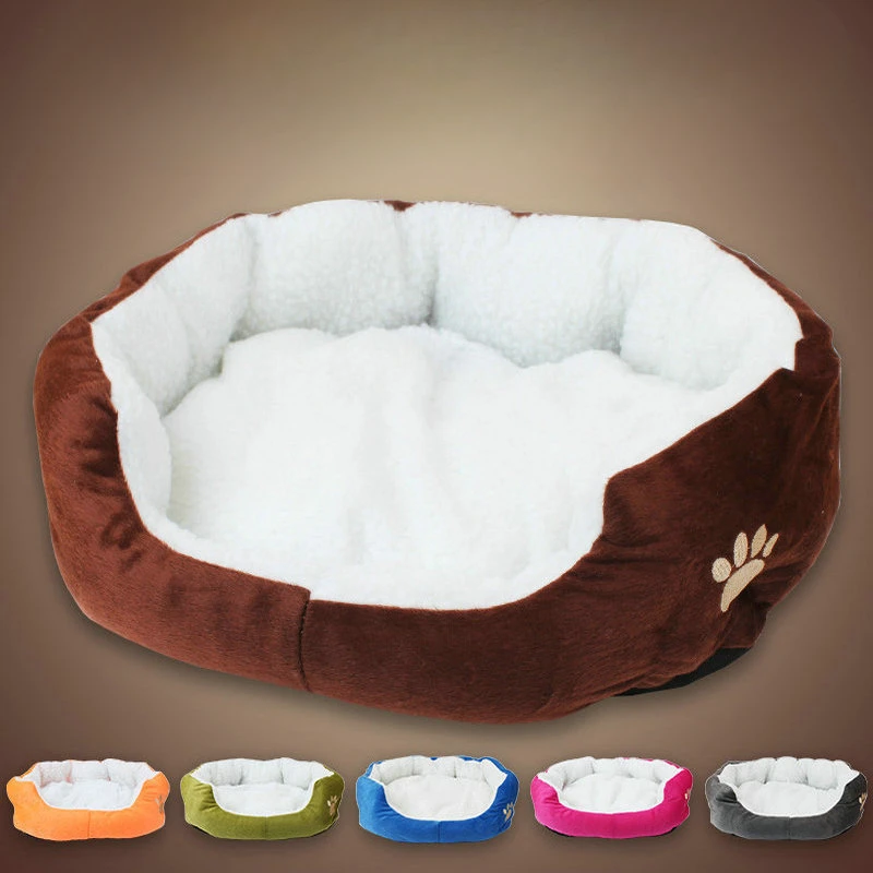 Washable Super Soft Dog Bed Pet Bed Mat Supplies Plush Cat Mat Small and Large Size Lambswool Kennel Teddy Bichon pet bed