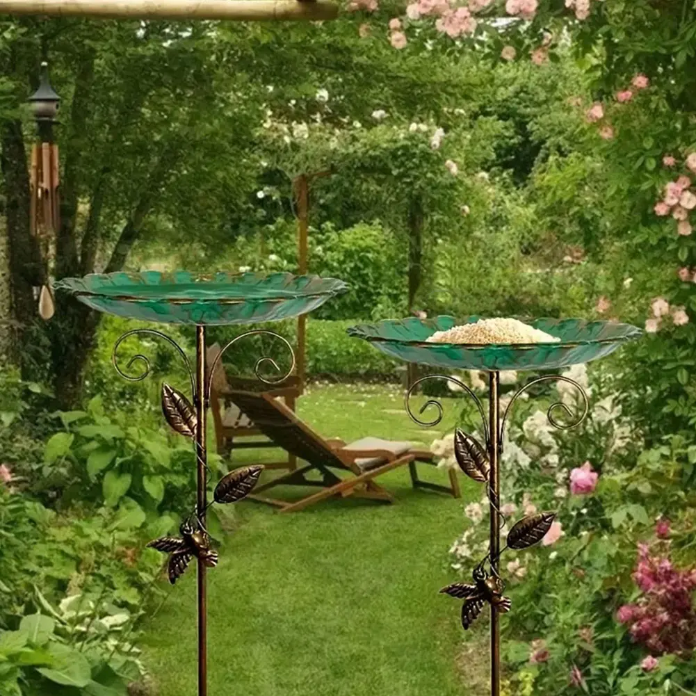 Vintage Freestanding Birdbaths Bird Bath Feeder Bowl Garden Birdbath Bowl for Garden Patio Yard