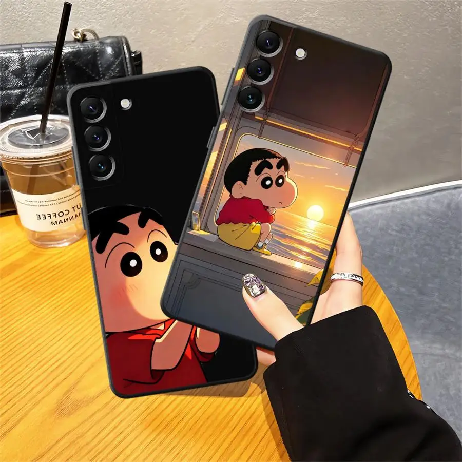 Vibrant Shin-chan Character Phone Cover Case