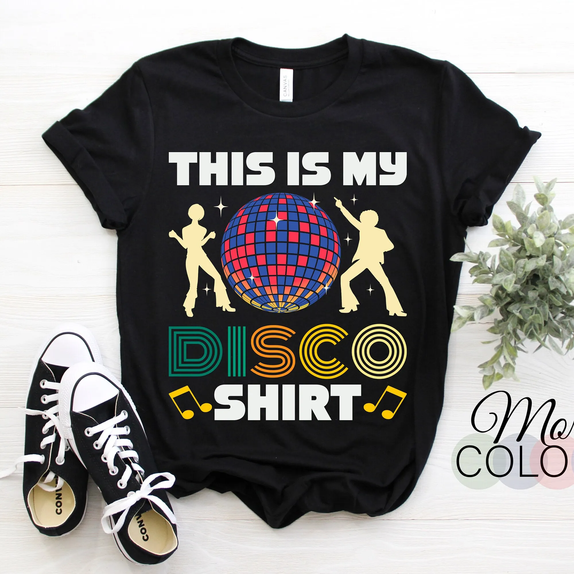 This Is My Disco T Shirt Costume 1970S Funky 70 Styles Peace Men 70'S Funny Retro Vintage Roller Party Dance