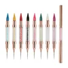 Wax Pencil for Rhinestones,Acrylic Handle Nail Art Rhinestone Applicator Double Head Dotting Pen Jewel Rhinestone Picker Tool 5