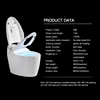 YYHC-Sanitary ware luxury modern style fully automatic operation electric bidet siphonic flush intelligent smart wc toilet 5