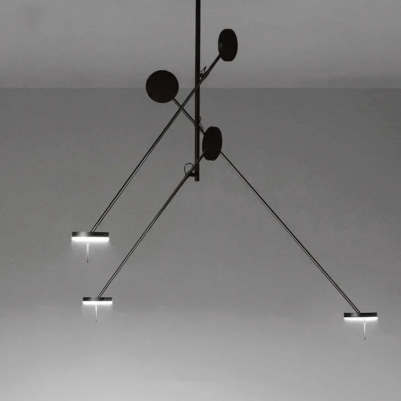 

Nordic Designer Led Ceiling Chandelier for Restaurant Coffee Table Room Desks Black Pendant Light Home Decor Lamp Lustre Fixture