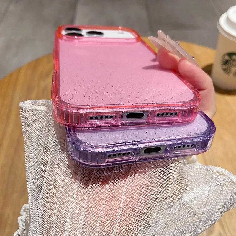 Luxury Fashion Bling Glitter Acrylic Shockproof Phone Case
