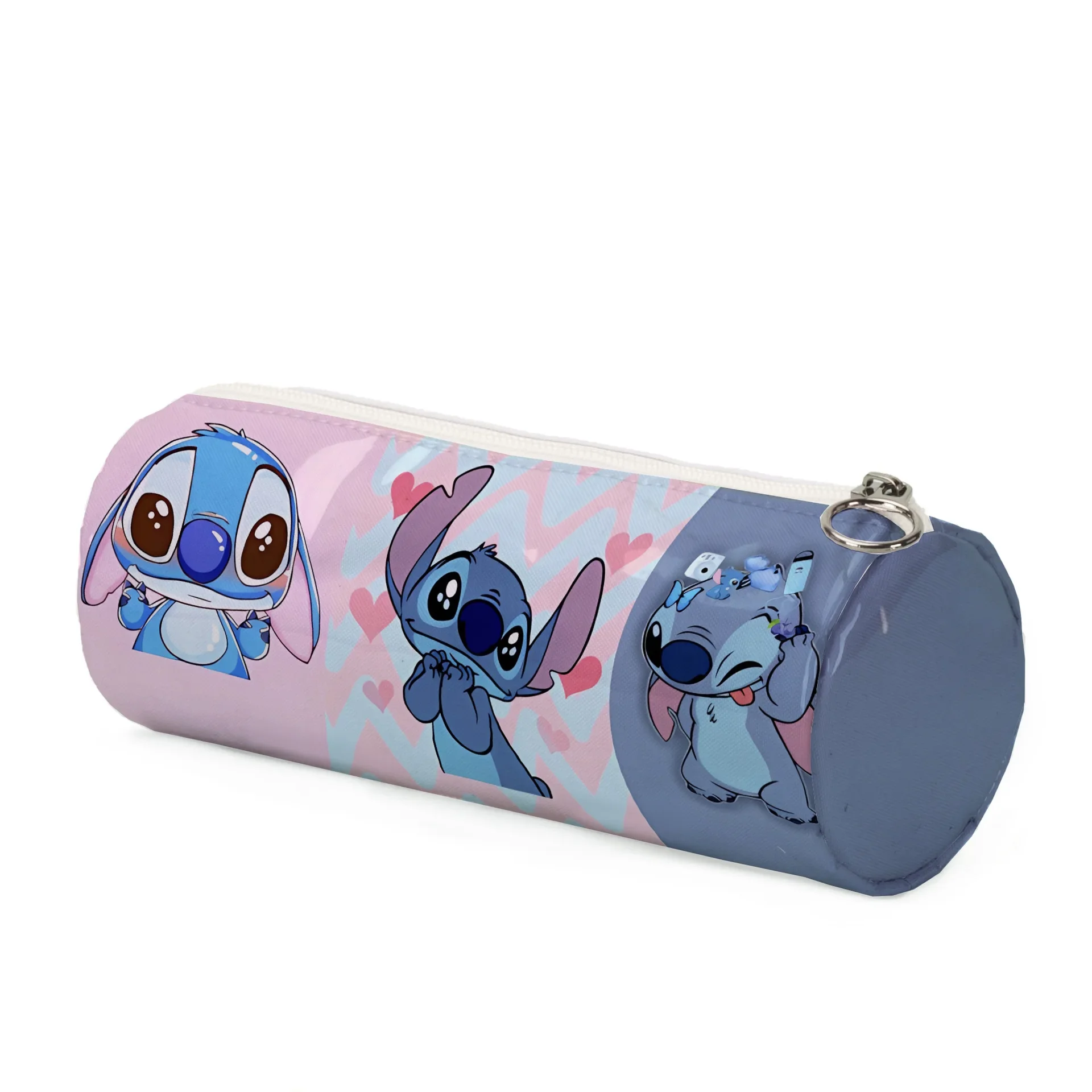 thumbnail image 1 of Estuche para lápices de Disney Stitch, estuche cilíndrico con dibujos animados de Lilo y Stich, bolsa de almacenamiento de papelería de gran capacidad para regalo de niños, 1 of 5