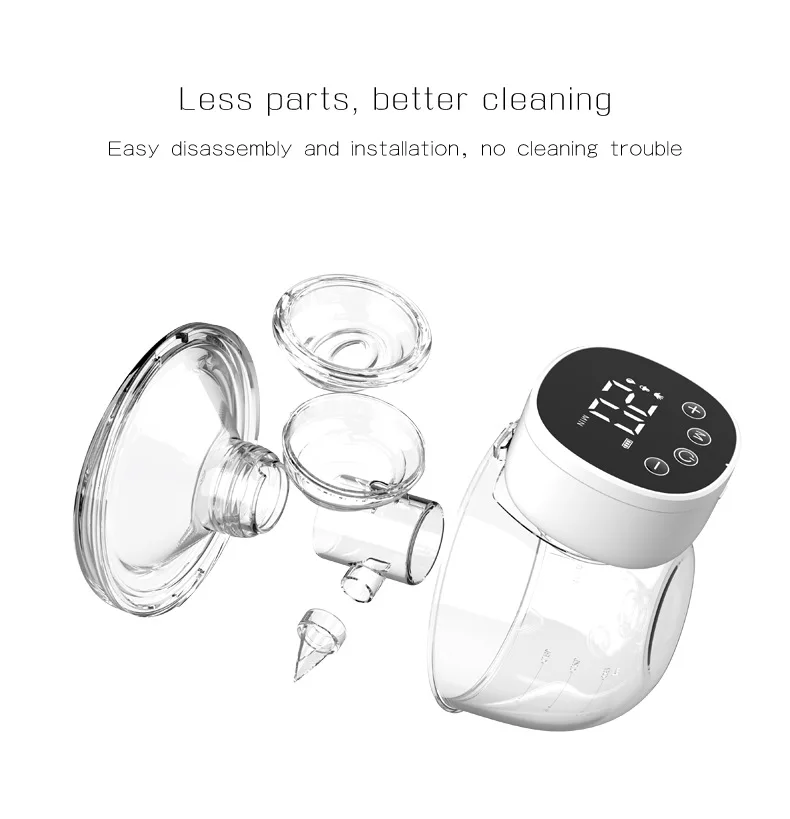 Wearable Breast Pump Electric Handsfree BPA Free 3 Modes 9 Levels USB Charge Milk Collectors Portable Breast Milk Pump Machine