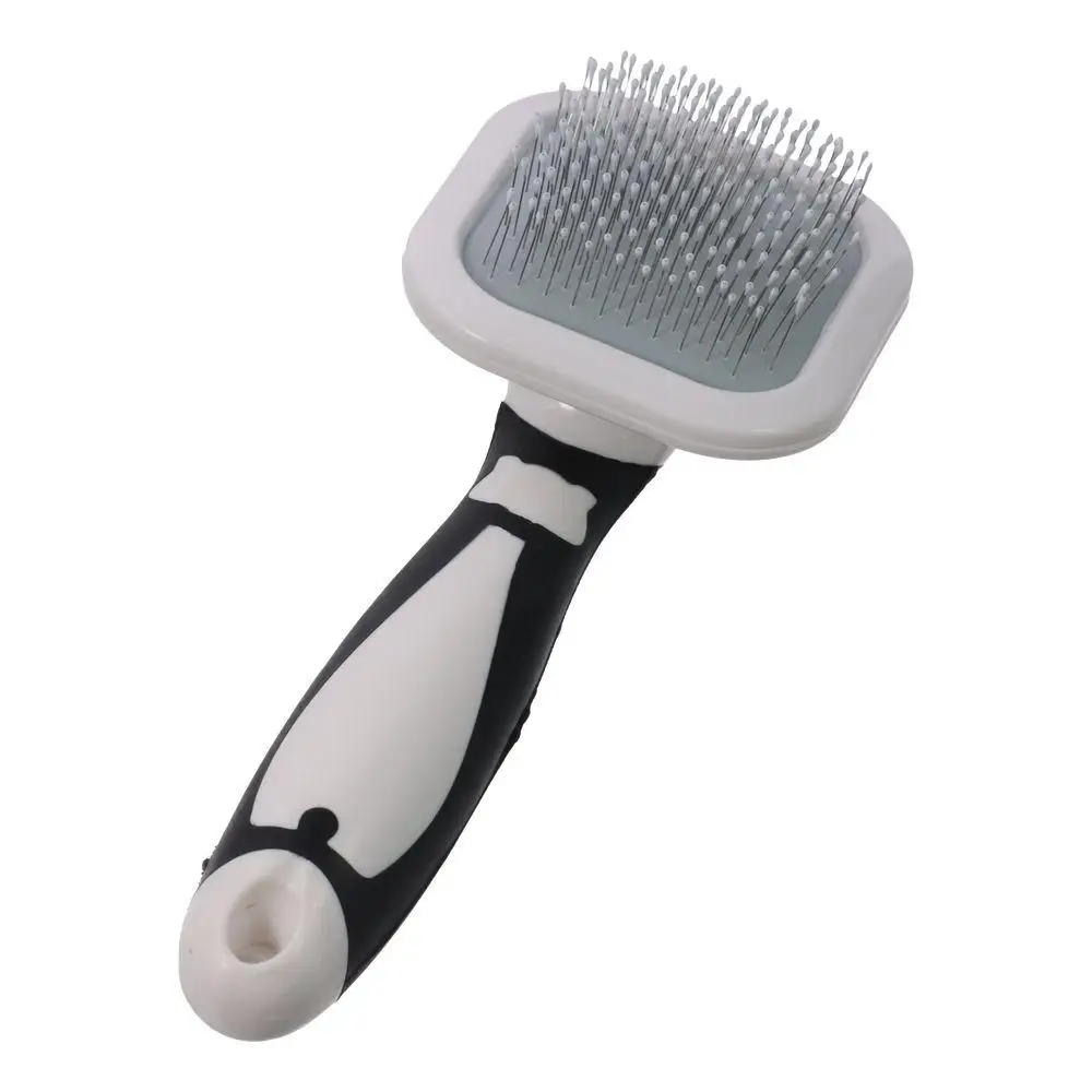 반려견 슬리커 브러시, 느슨한 모피 제거, 쉬운 청소, 셀프 클리닝 브러시, 반..