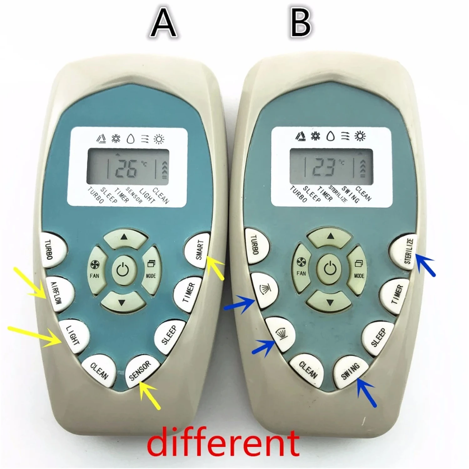 Telecomando Ricambio Per Condizionatore Hisense Kelon - Modello DG11J1-01, Compatibile Con DG11J1-04/05