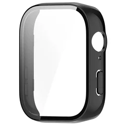 Premium Tempered Glass Screen Protector with Durable Bumper Case for Huawei Watch Fit - New Accessories Collection (Black 2)