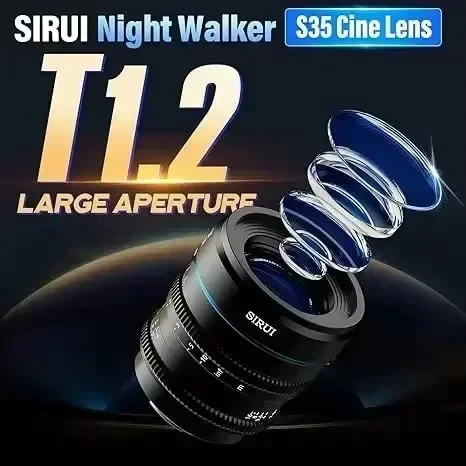 SIRUI Night Walker 16mm,24mm,55mmレンズセット Sirui Night Walker 24mm, 35mm & 55mm T1.2 Cine 3-Lens Set for