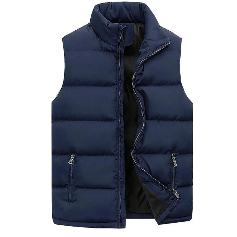 Cotton Unisex Parka Waistcoat for Autumn Winter