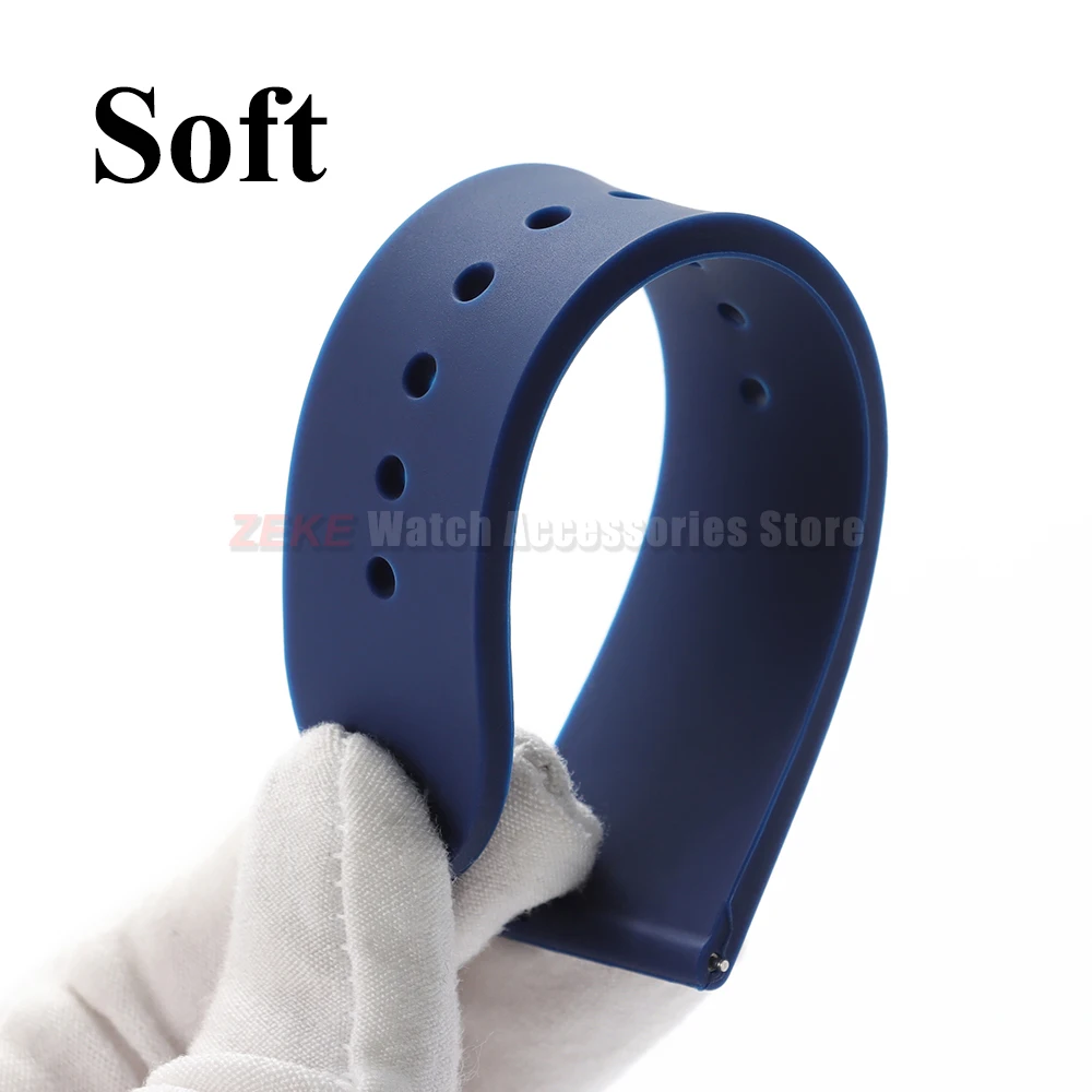 Quick Release Soft Silicone Waterproof Smartwatch Bracelet Replacement
