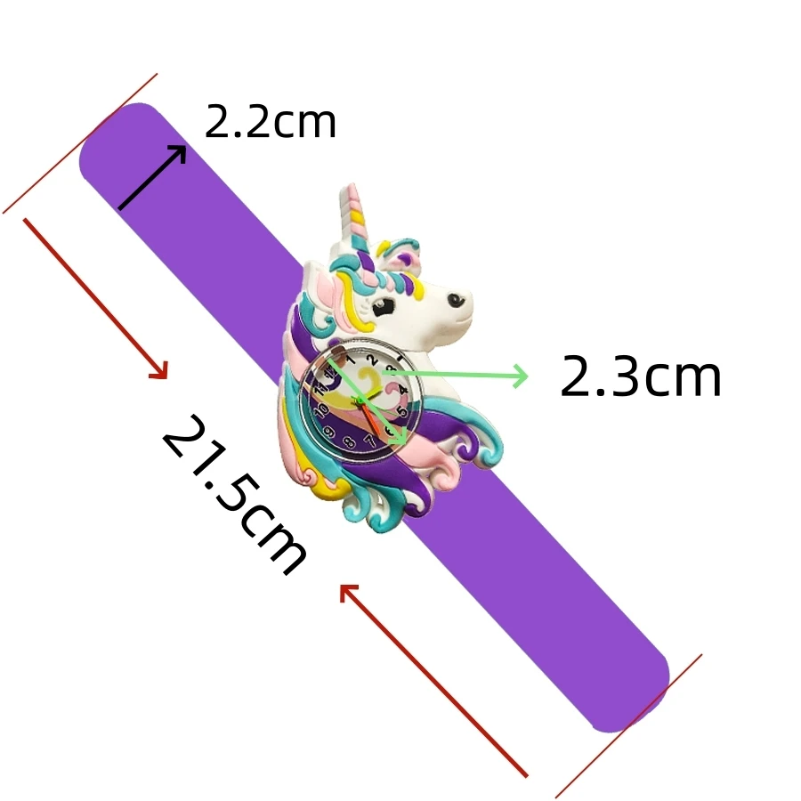 Wholesale Cartoon Children Watches Baby Cute Toy Clock Boys Girls Kids Slap Wrist Watches Kindergarten Activity Gift Bracelet 3