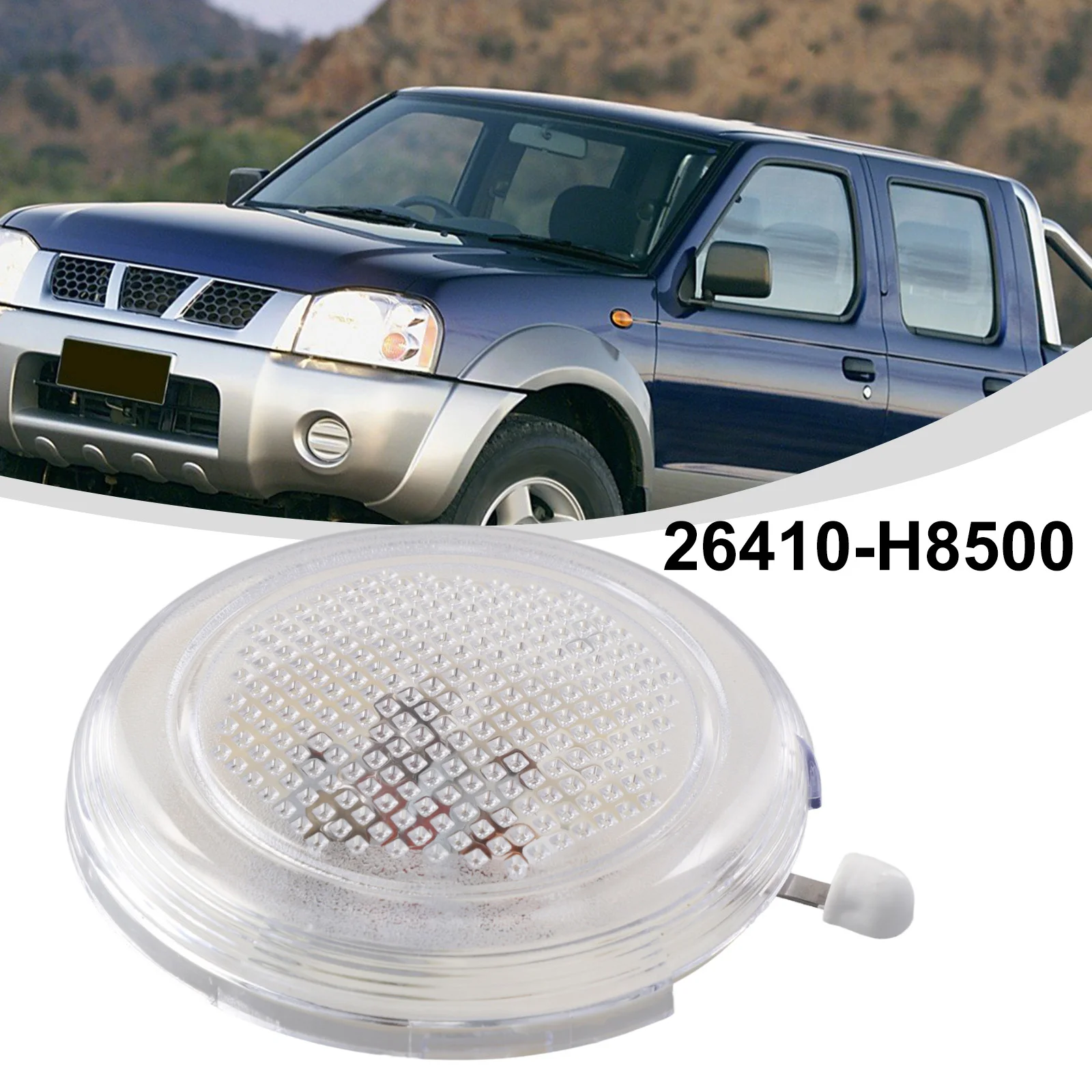 Lampada A Soffitto Da Lettura Per Nissan Paladin E NV200 - Luce Interna Posteriore, Colore Grigio, In ABS, Sostituzione Facile