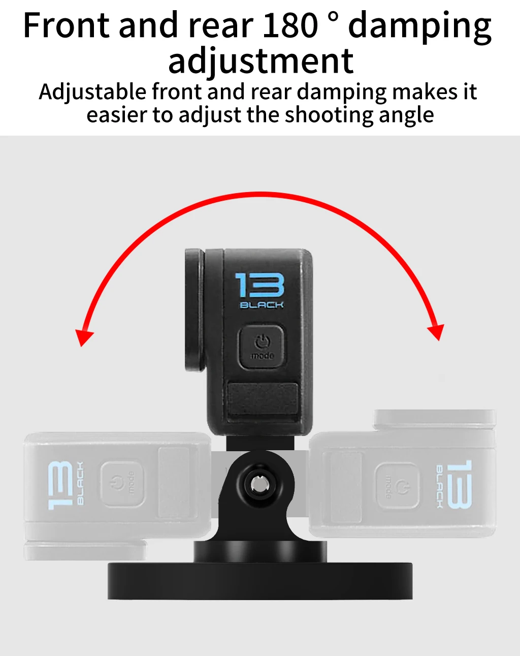 One Click Lock Stativadapter 17 mm Kugelkopf D66 Magnetfuß 360 drehbare Dämpfung für GoPro 13 Insta360 X5 DJI Action Kamera – Detail 12