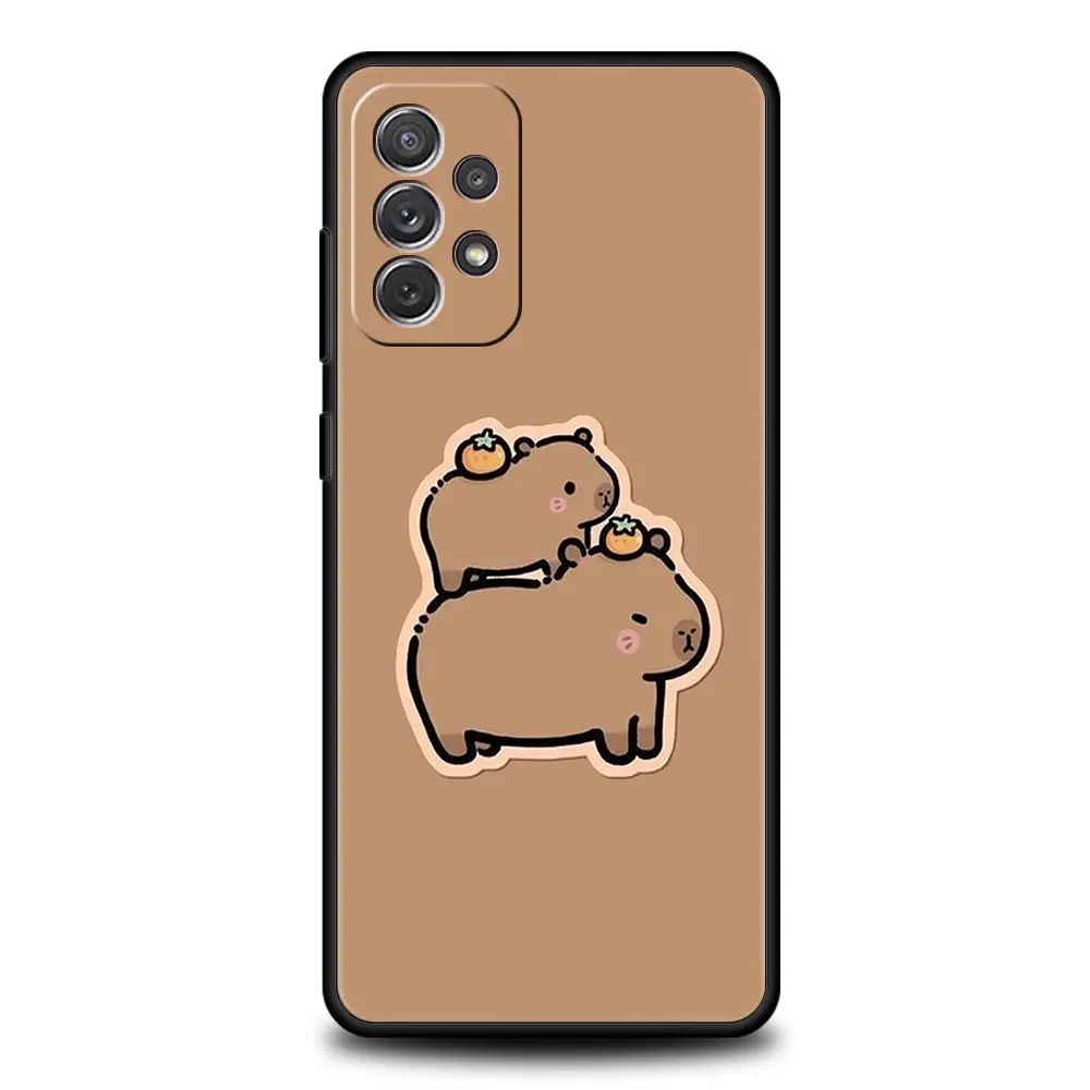 Cute Cartoon Capybara Couple Phone Case