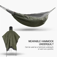 Winter Warm Hammock Multifunctional Hammock Underquilt Under Blanket Poncho  with Stuff Sack for Hiking Backpacking Camping 1