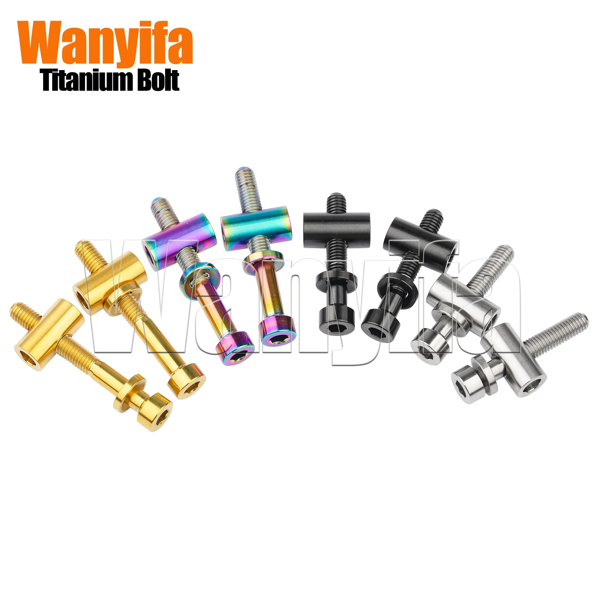 Wanyifa 티타늄 볼트 M5x30/40mm 자전거 시트 포스트 고정 볼트 MTB 도로 자전거 시트 포스트 안장 고정 나사 2Pcs
