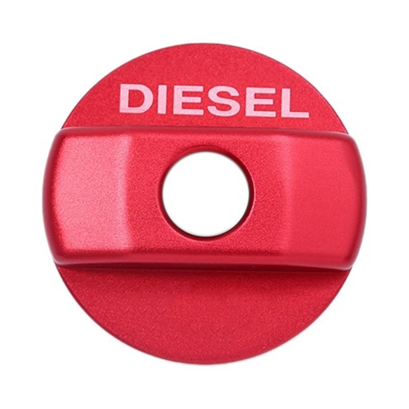 Car Diesels Fuel Tank Decoration Cap Tank Covers Per Land Rover Defender 90/110 2007-2016 Rosso