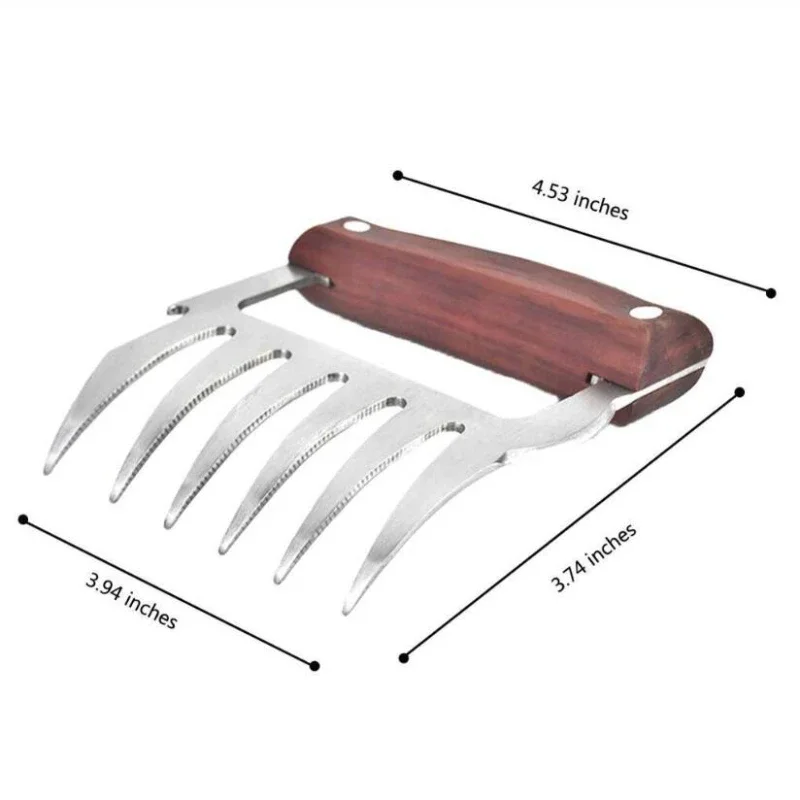 Kitchen Utensils Bear Claws Barbecue Fork Pull Shred Pork Shredde Manual Meat Clamp Roasting Fork Kitchen Tool Bbq Accessories