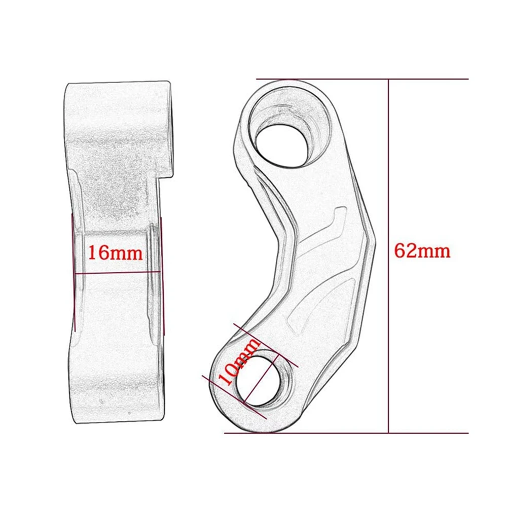 Motorcycle Rearview Mirrors Extension Riser Extend Adapter Mirror Extender Adapters Riser Supplies Rear View Base Mirrors