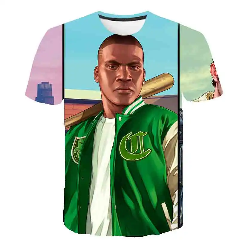 Grand Theft Auto Gta T Shirt kid Street Long With Gta 5 T Shirt kid summer new Tshirts In loose Tees For boys girls Gta5 T shirt t shirt design